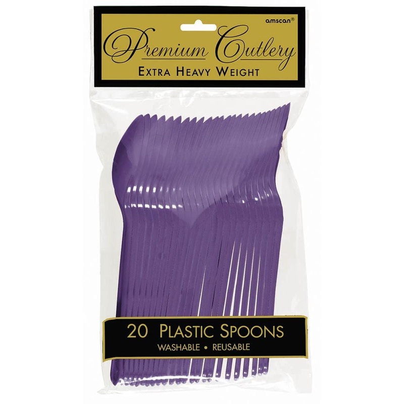 Plastic Spoons - Purple 20/pkg.