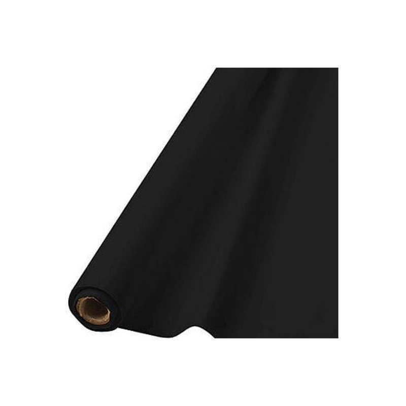 Plastic Tablecover Roll - Jet Black
