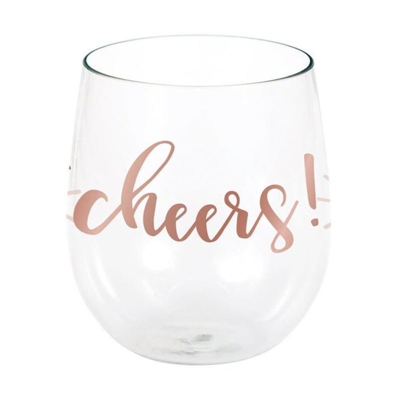 Ros All Day Cheers Wine Glass, 14 Ounces