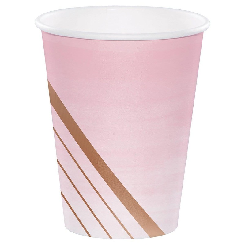 Ros All Day Paper Cups 12 Ounces, 8 per Package