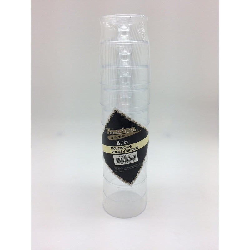 Round Mousse Cup 2 Oz - Clear 8/pkg.