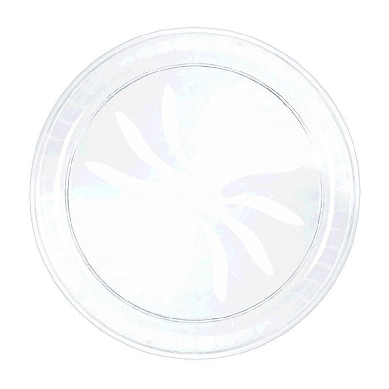 Round Plastic Platter 16 In. - Clear