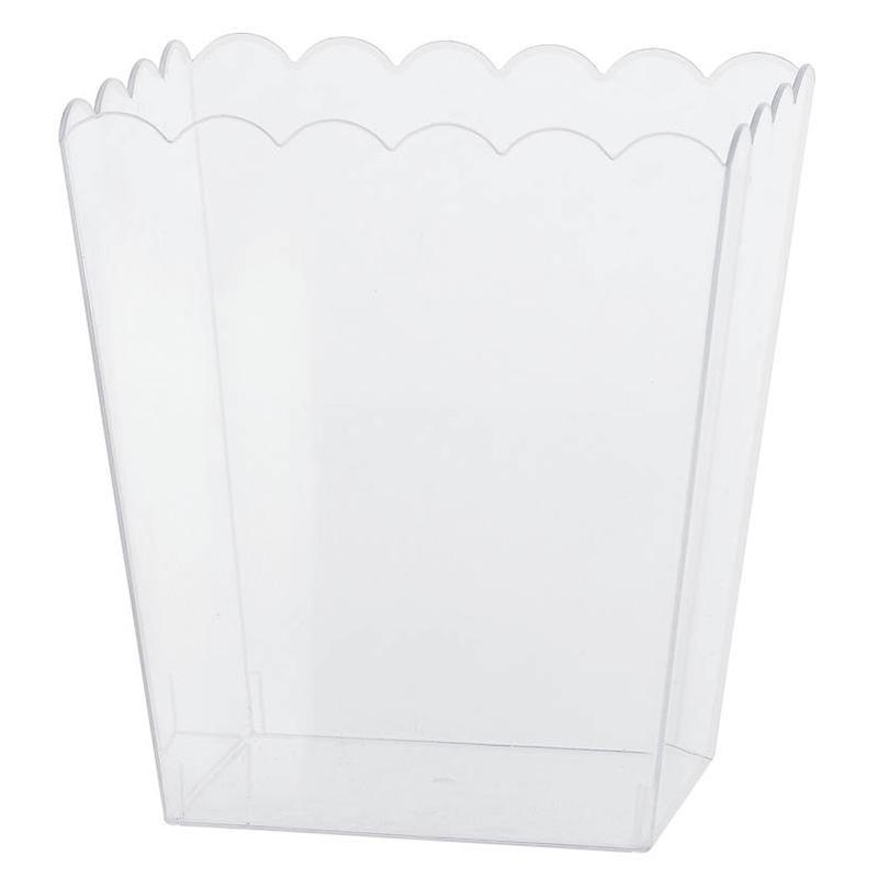 Scalloped Container - Medium 6 In. - Clear