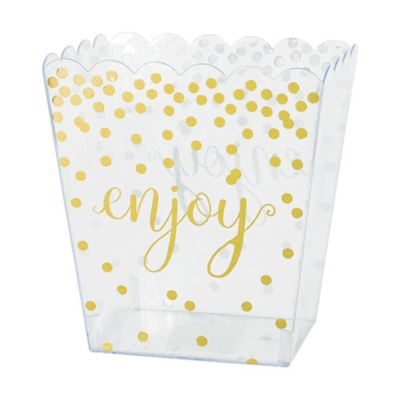 Scalloped Container Medium - Gold