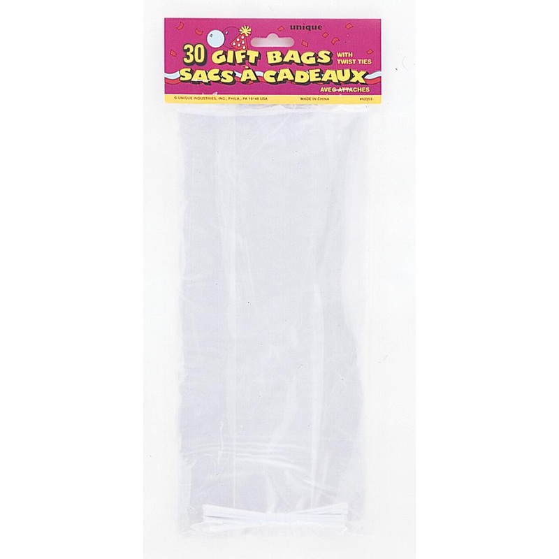 30 Clear Cello Bags