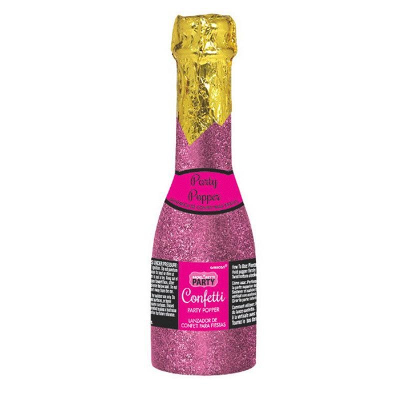 Bachelorette glitter bottle confetti popper