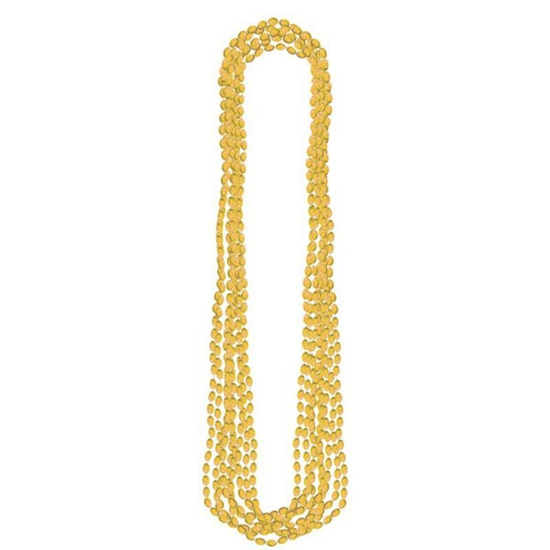 Beads Necklace 8/pkg - Gold
