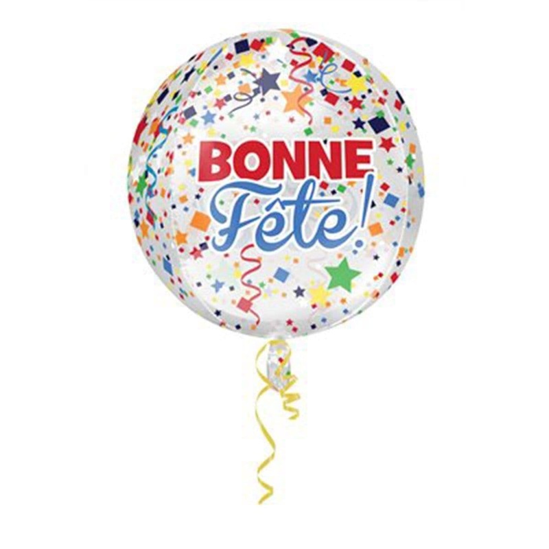 Bonne Fte Orbz Balloon