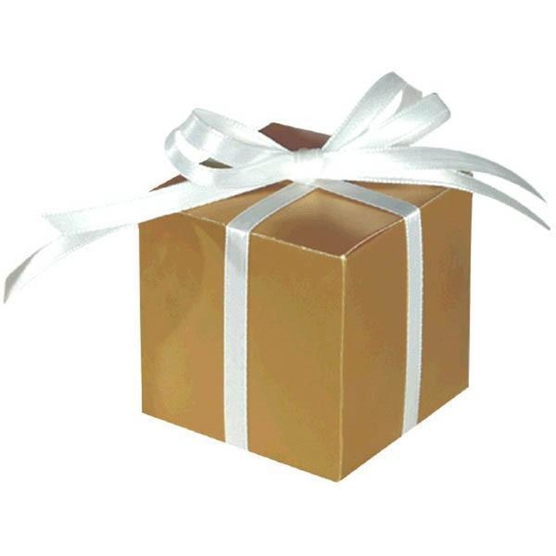 Favor Boxes - Gold 100/pkg