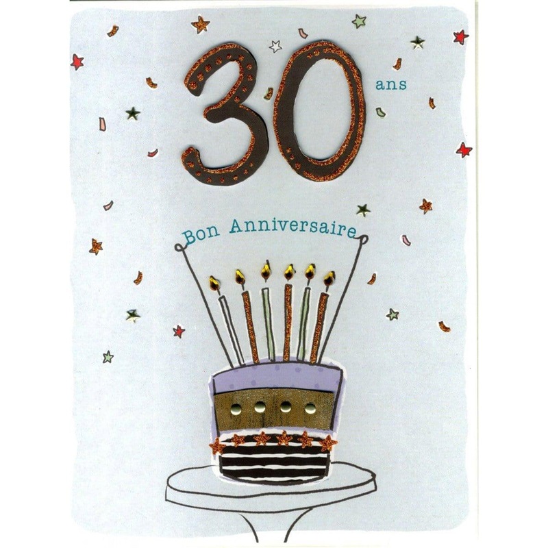 Gigantic Card - 30 ans gteau