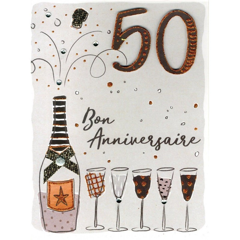 Gigantic Card - 50 Ans Champagne