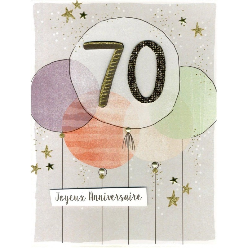 Gigantic Card - 70 Ans Balloon
