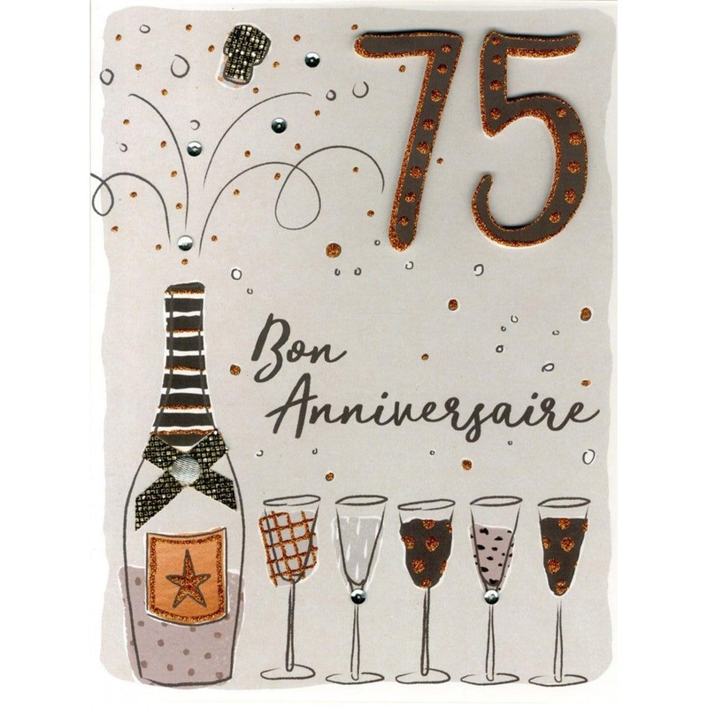 Gigantic Card - 75 Ans Champagne