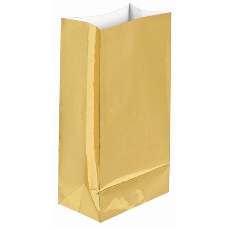 Large Paper Bag 12/pkg - Gold