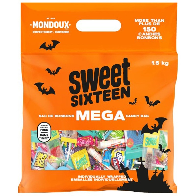 Sweet Sixteen Halloween Mega Mix Candy Bag, 1.5kg, 1 Count