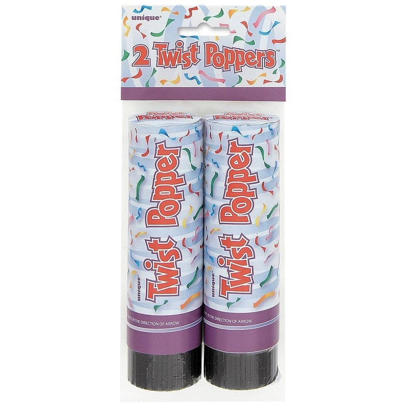 Twist Poppers 6 In. 2/pkg.