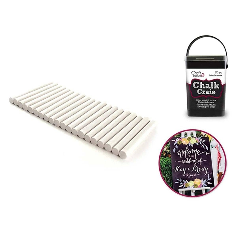 White Chalk Bucket, 20 per Package