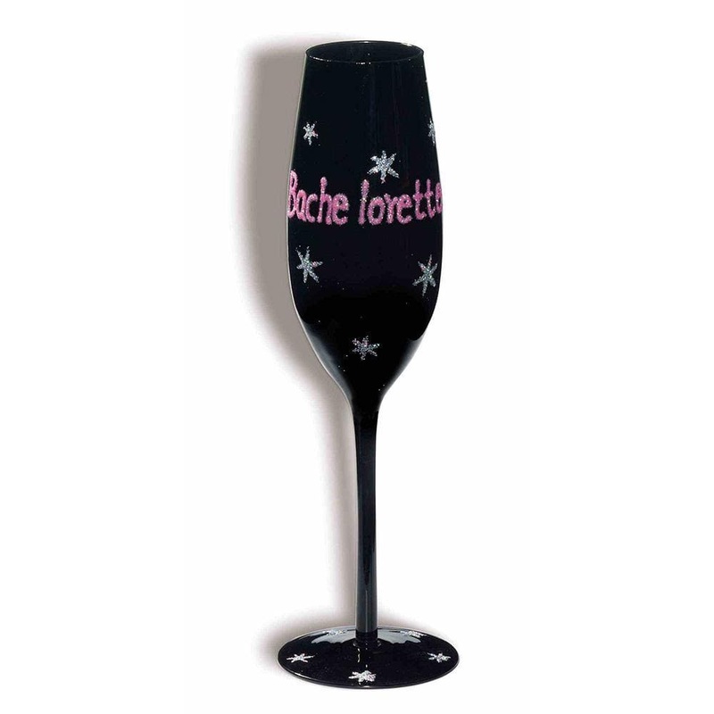 Bachelorette champagne flute
