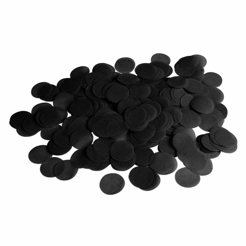 Black Paper Confetti, 0.8 Ounce
