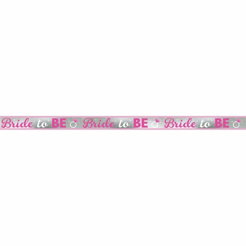 Elegant Bride Bride to Be foil banner, 25 feet