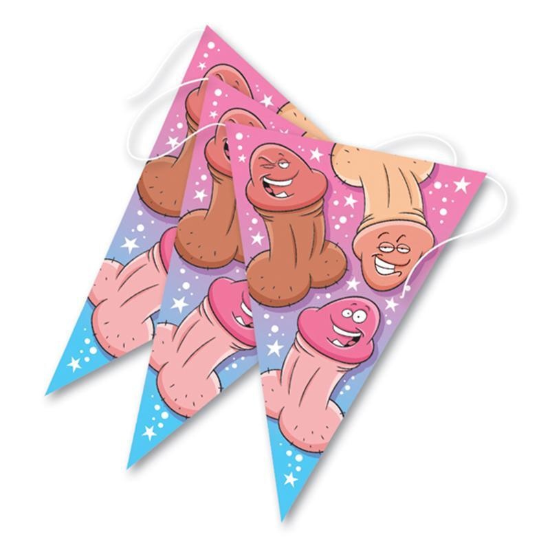 Pecker pennant banner, 20 feet