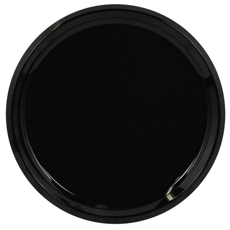 Round Plastic Platter 16 In. - Black