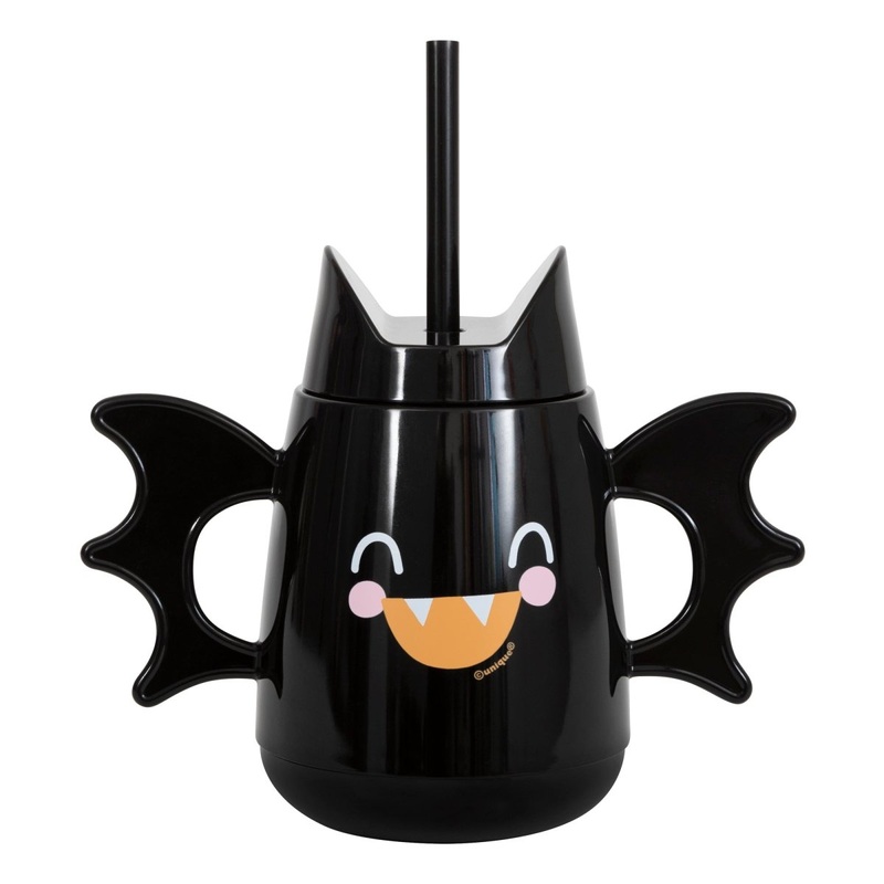 Bat Shaped Tumbler with Lid and Straw, 1 Count