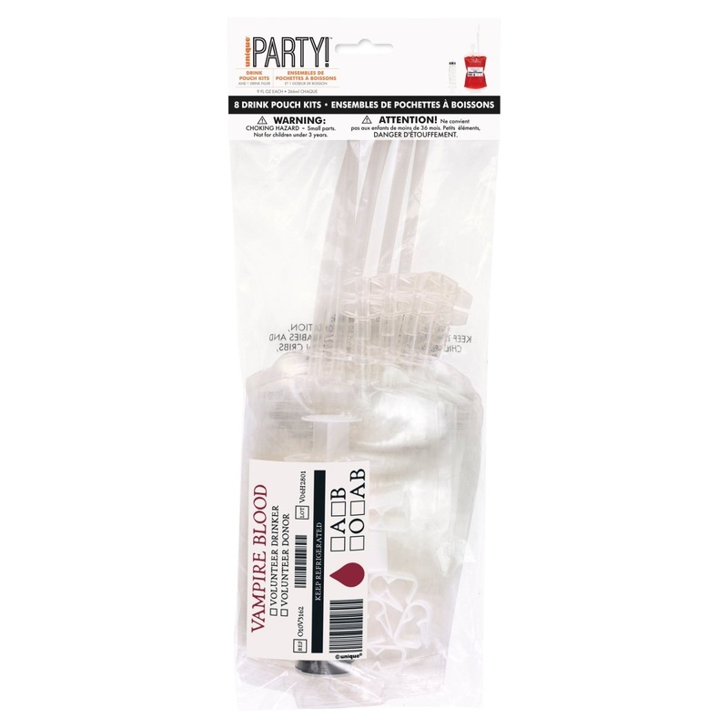 Blood Bag Drink Kit, 8 Count
