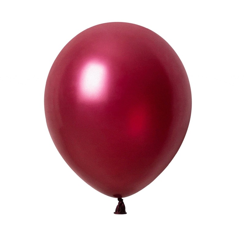 Burgundy Latex Balloons, Pearl Collection, 12 Inches, 72 Count