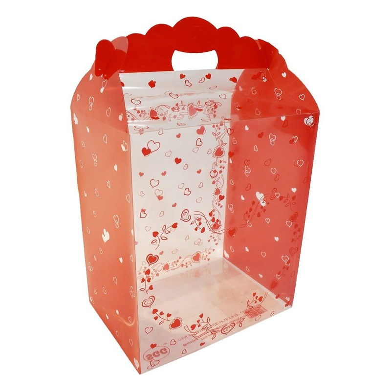 Large Print Heart Square Box