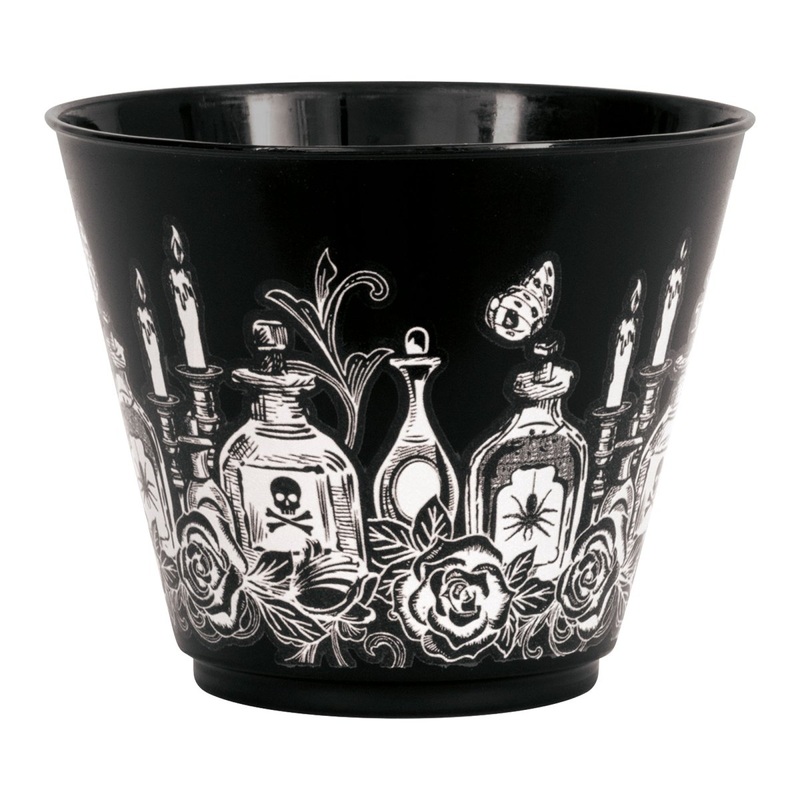 Sketchy Skulls Plastic Tumblers, 9 Oz, 8 Count