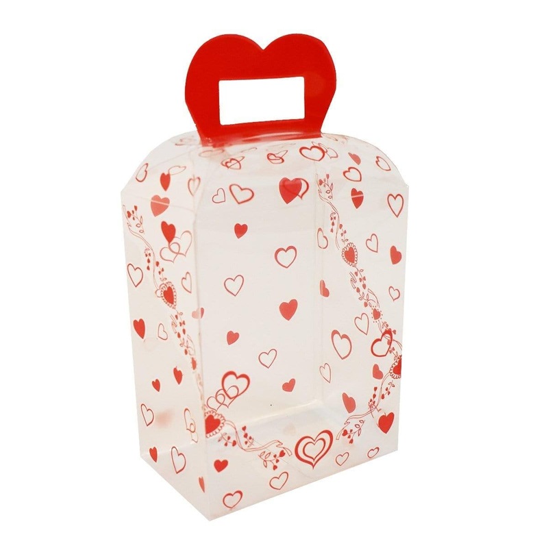 Small Print Heart Square Box