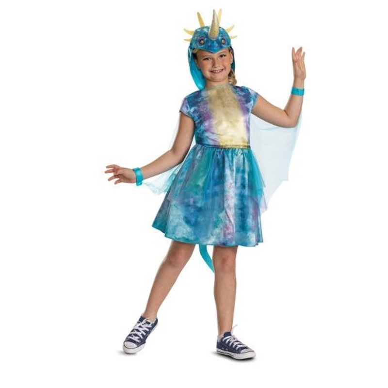 Stormfly Classic Costume for Kids, How to Train your Dragon, Dress and Hooded Cape XS