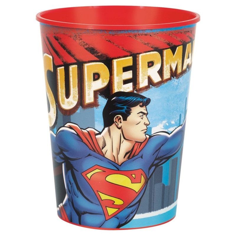 Superman Birthday Red Party Favour Cup, 16 Oz, 1 Count