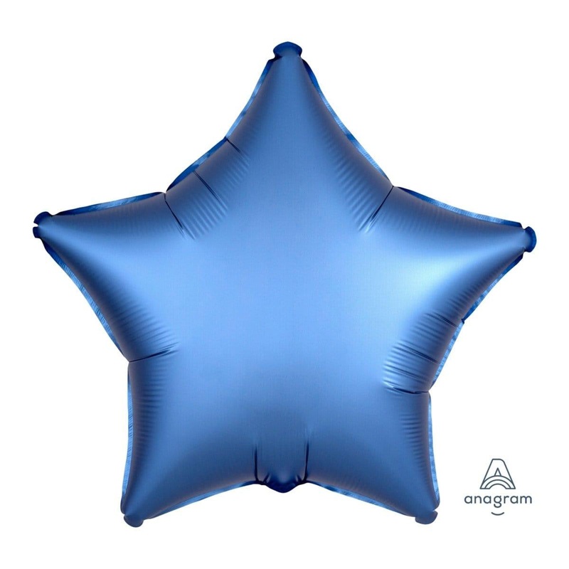 Blue Star Shape Foil Balloon, 18 Inches
