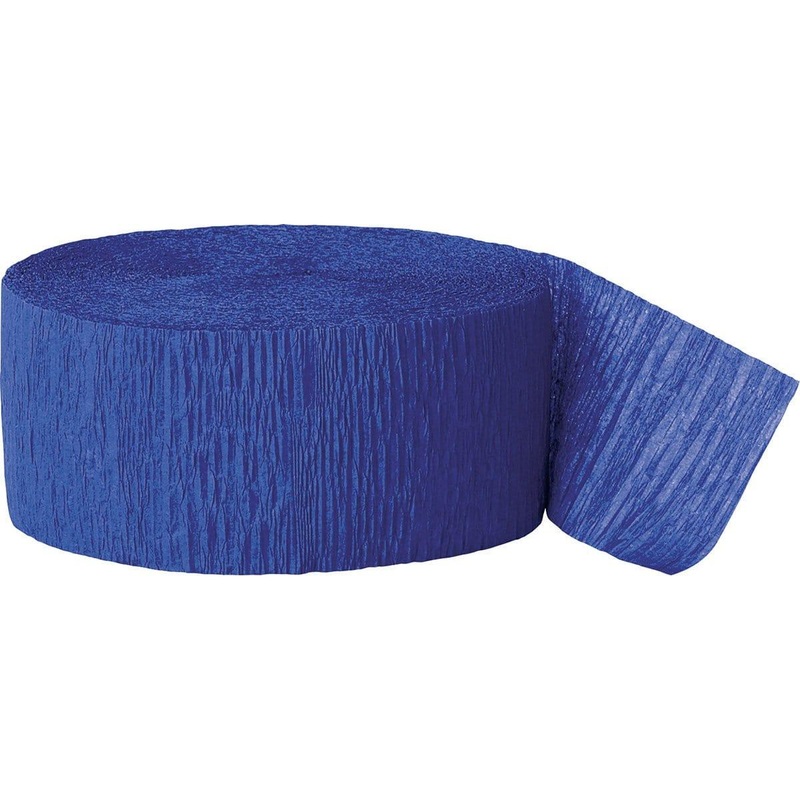 Crepe Streamer - Royal Blue 81 Ft