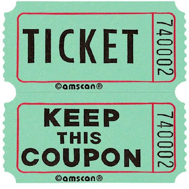 Double Ticket Roll- 2000/pkg. - Green
