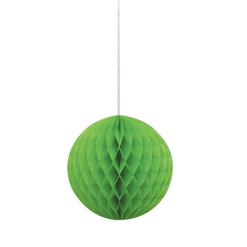 Honeycomb Ball 8 In. - Lime Green