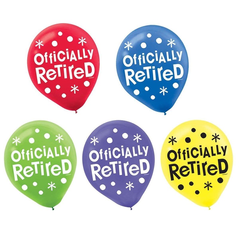 Officially Retired - Latex Balloon 12 In. 15/pkg.