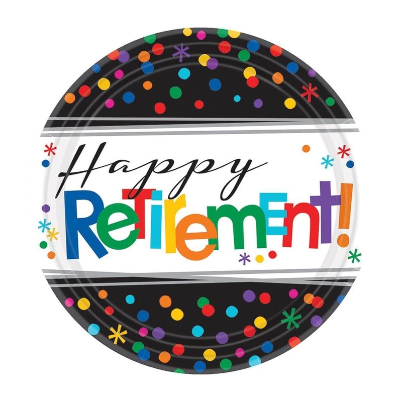 Officially Retired - Round Plates 7 In. 8/pkg.