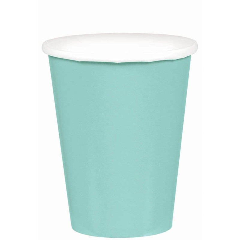 Paper Cups 9 Oz - Robin's Egg Blue 20/pkg.