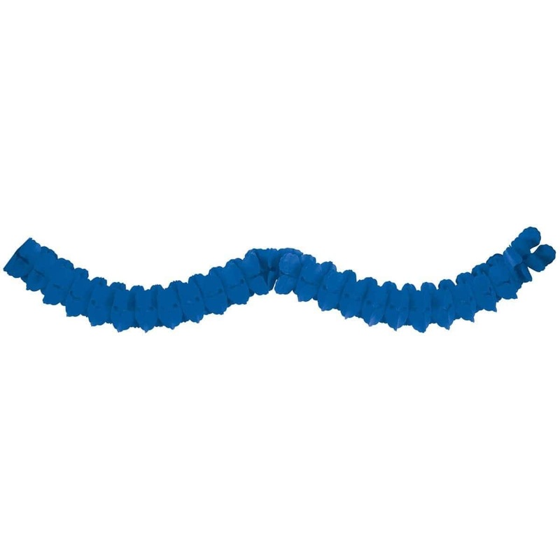 Paper Garlands - Bright Royal Blue 12 Ft