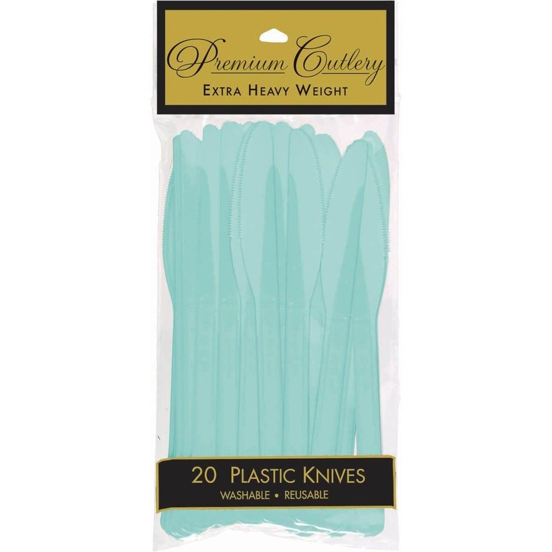 Plastic Knives - Robin's Egg Blue 20/pkg.