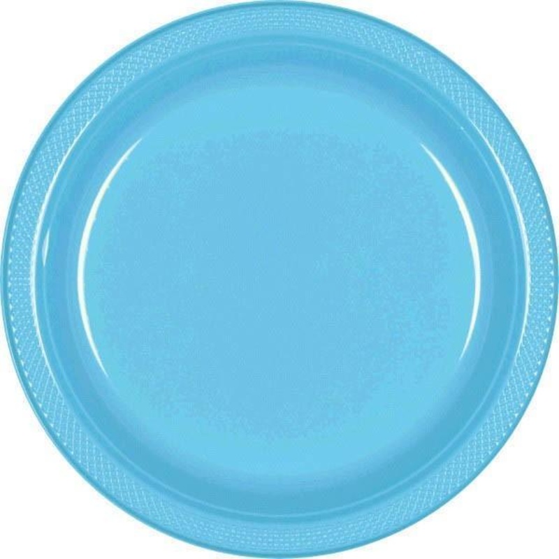 Plastic Plates 10.25 In. - Caribbean Blue 20/pkg.