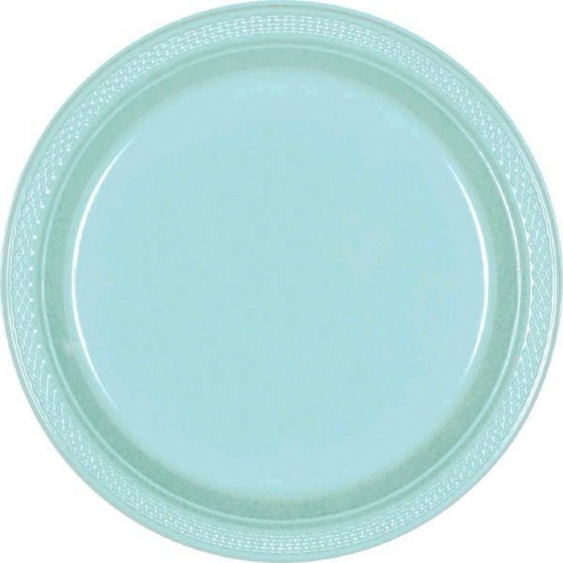 Plastic Plates - Robin's Egg Blue 9 in. 20/pkg