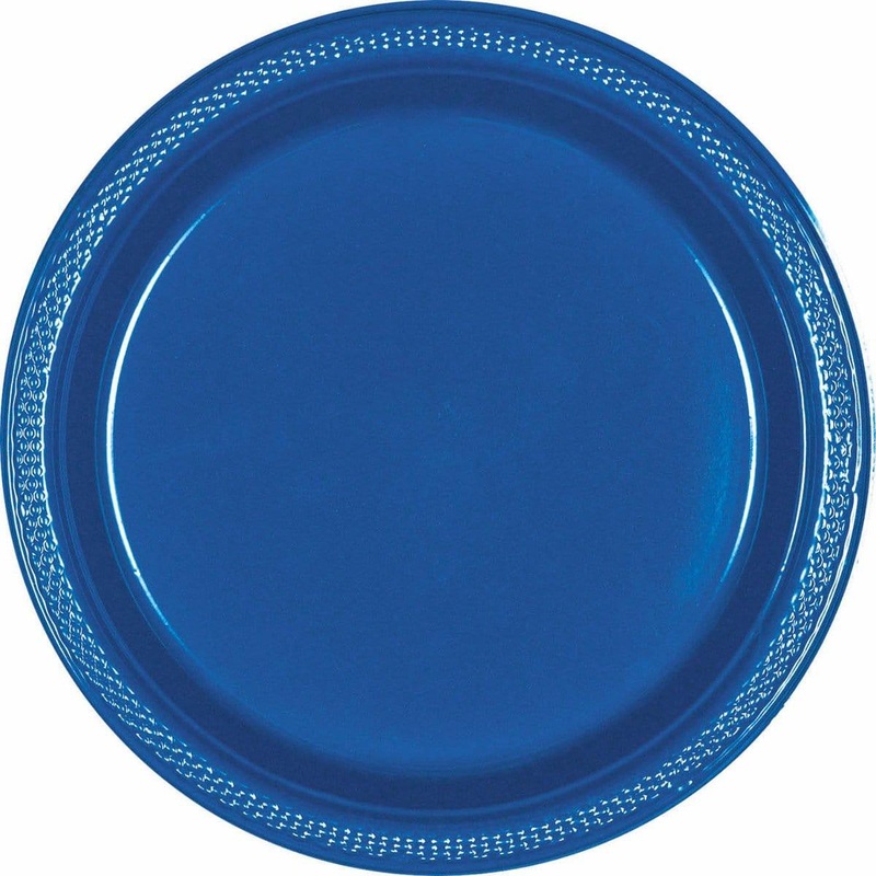 Plastic Plates - Royal Blue 9 in. 20/pkg