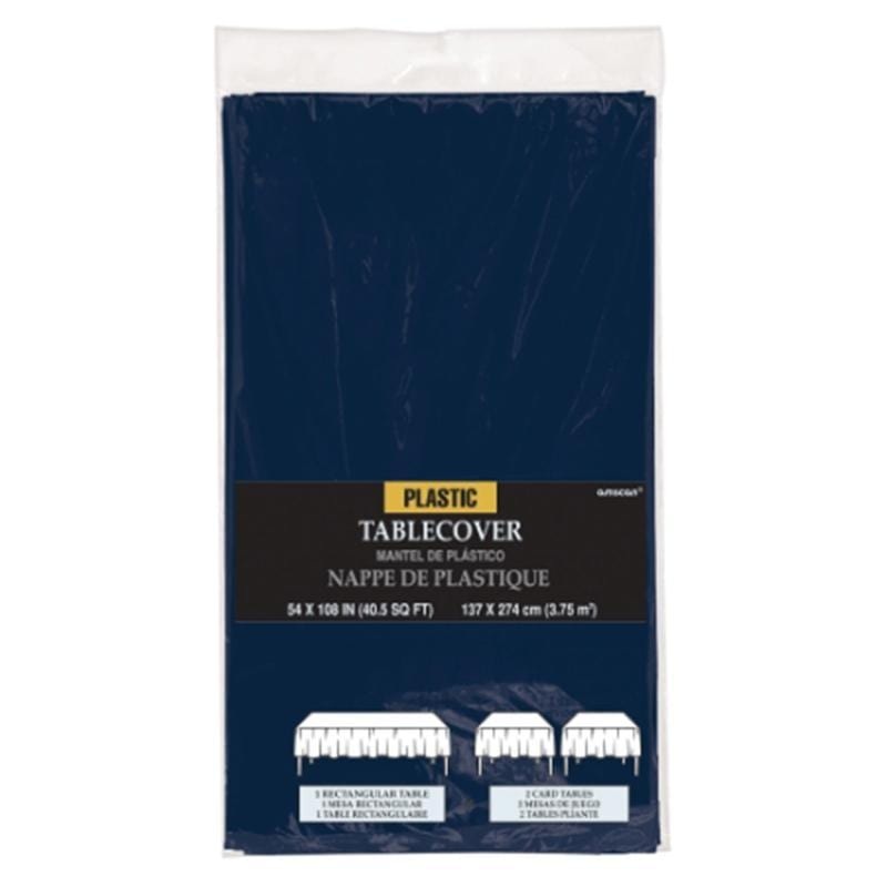 Plastic Tablecover - True Navy