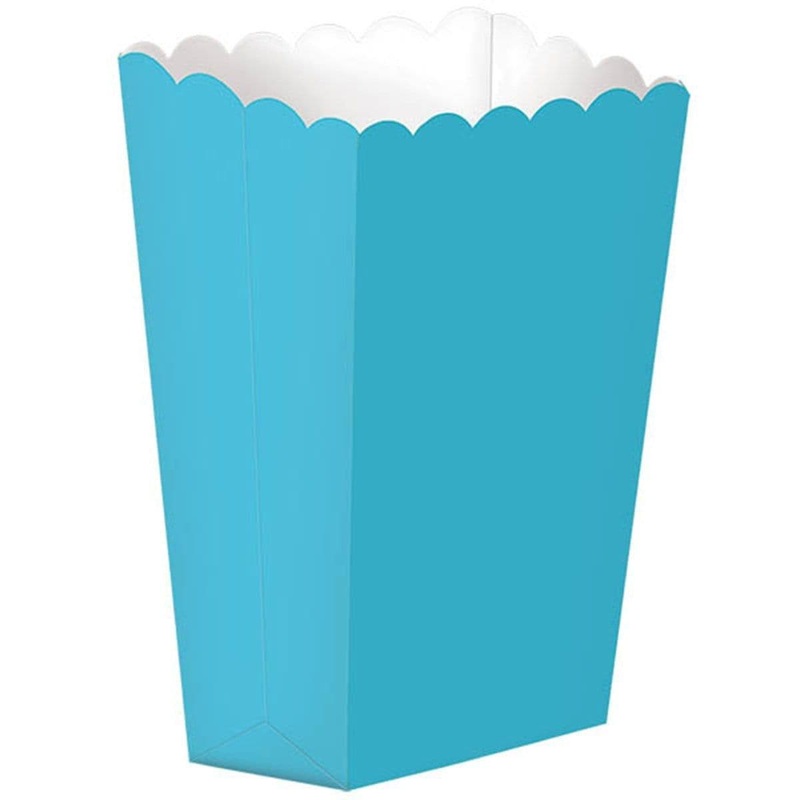 Popcorn Box - Caribbean Blue 5/pkg