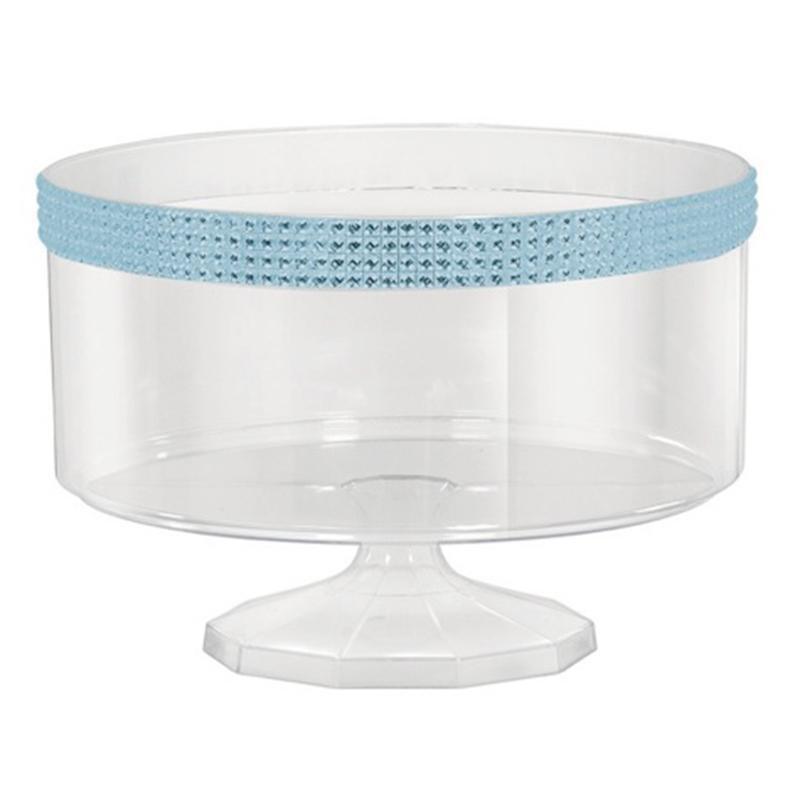 Trifle Container Medium With Gems - Blue