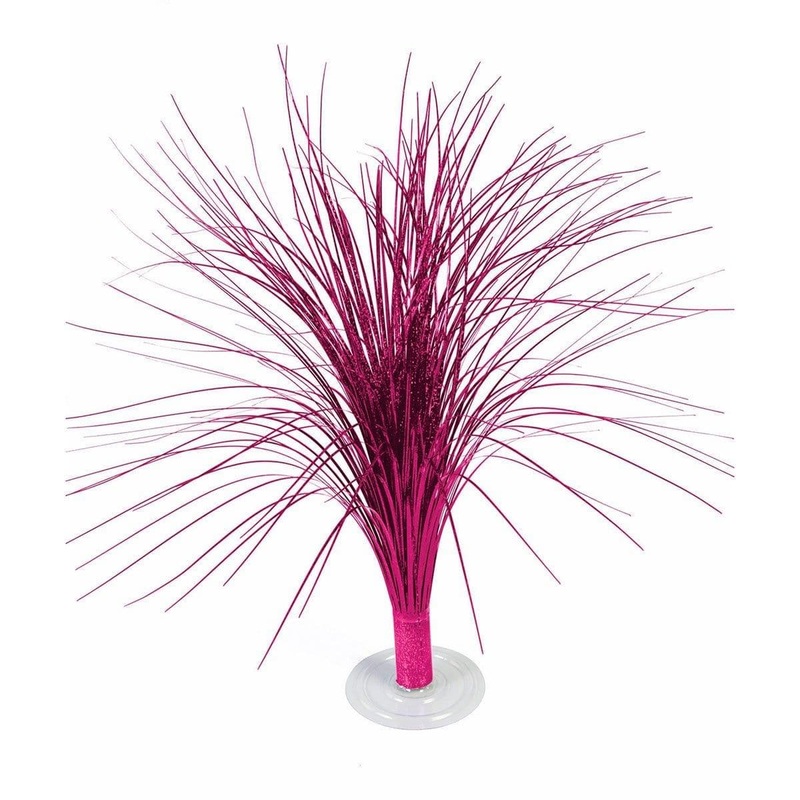 18 In. Fountain Centerpiece - Hot Pink Holographic